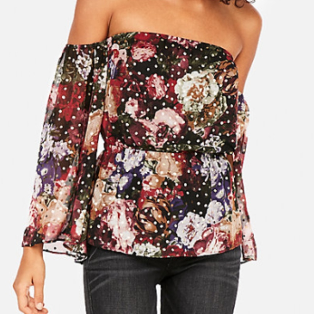 Floral Off the Shoulder Blouse